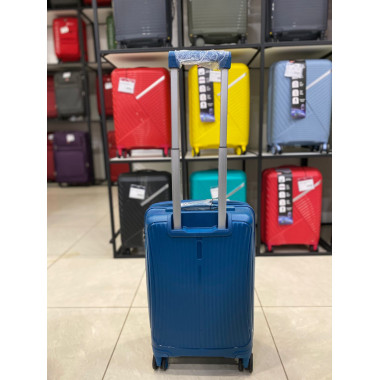 Чемодан 20 дюймов Shell бирюзовый из полипропилена (ручная кладь)