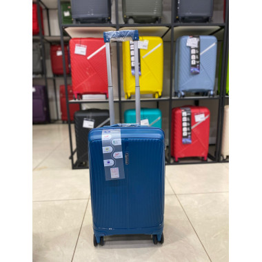 Чемодан 20 дюймов Shell бирюзовый из полипропилена (ручная кладь)