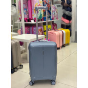 Чемодан 20 дюймов Shell голубой из полипропилена (ручная кладь)
