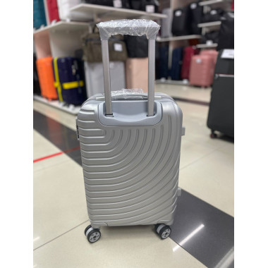 Чемодан 20 дюймов TR O светло-серый из поликарбоната (ручная кладь)