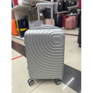 Чемодан 20 дюймов TR O светло-серый из поликарбоната (ручная кладь)