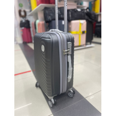 Чемодан 20 дюймов TR O темно-серый из поликарбоната (ручная кладь)
