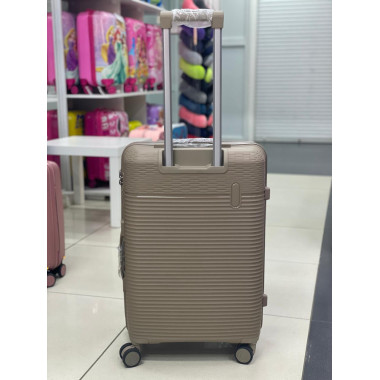 Чемодан 24 дюйма Rinkler бежевый из полипропилена