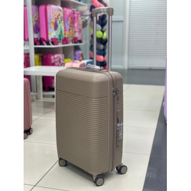 Чемодан 24 дюйма Rinkler бежевый из полипропилена