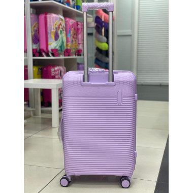 Чемодан 24 дюйма Rinkler сиреневый из полипропилена