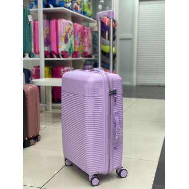 Чемодан 24 дюйма Rinkler сиреневый из полипропилена