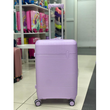 Чемодан 24 дюйма Rinkler сиреневый из полипропилена
