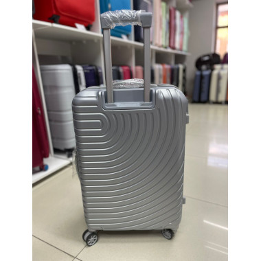 Чемодан 24 дюйма TR O светло-серый из поликарбоната