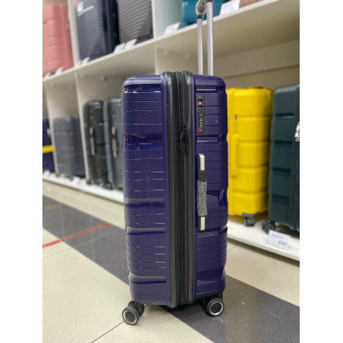Чемодан 28 дюймов Travel Fashion фиолетовый с расширением из полипропилена