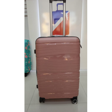Чемодан 28 дюймов Travel Fashion розовый с расширением из полипропилена