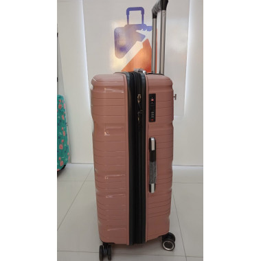 Чемодан 28 дюймов Travel Fashion розовый с расширением из полипропилена