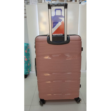 Чемодан 28 дюймов Travel Fashion розовый с расширением из полипропилена