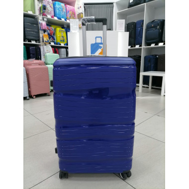 Чемодан 28 дюймов Travel Fashion синий с расширением из полипропилена