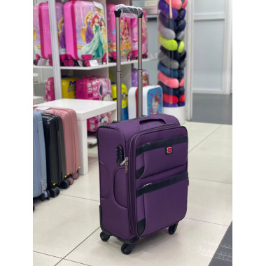 Чемодан тканевый Livings Bring 22 дюйма фиолетовый
