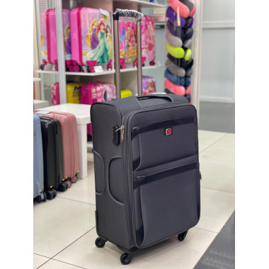 Чемодан тканевый Livings Bring 26 дюймов темно-серый