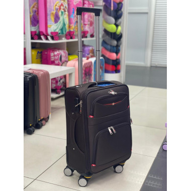 Чемодан тканевый Livings Plus 22 дюйма коричневый