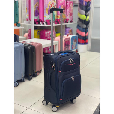 Чемодан тканевый Livings Plus 22 дюйма синий