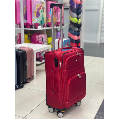 Чемодан тканевый Livings Plus 24 дюйма красный