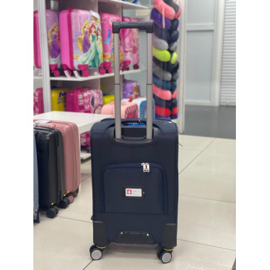 Чемодан тканевый Livings Plus 24 дюйма синий