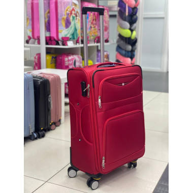 Чемодан тканевый Livings Plus 26 дюймов красный