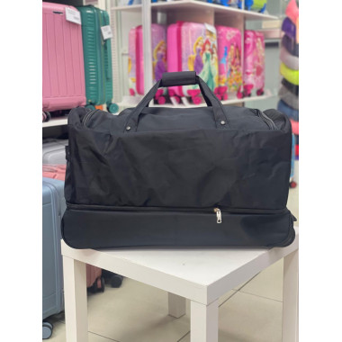 Дорожная сумка на колёсах "Kengulu standard" L черная