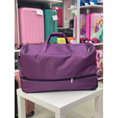 Дорожная сумка на колёсах "Kengulu standard" L фиолетовая