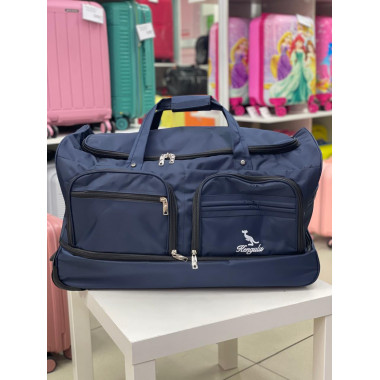 Дорожная сумка на колёсах "Kengulu standard" L синяя