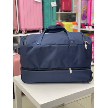 Дорожная сумка на колёсах "Kengulu standard" M синяя