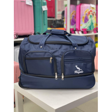 Дорожная сумка на колёсах "Kengulu standard" M синяя