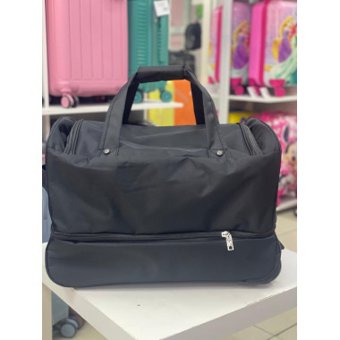 Дорожная сумка на колёсах "Kengulu standard" S черная